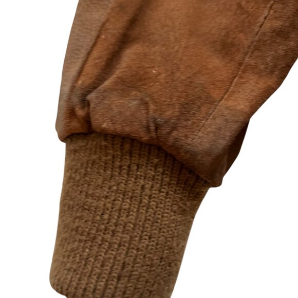 Vintage leather bomber jacket - Picture 11 of 15